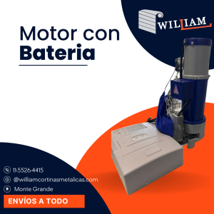 Motor de batería para cortinas metálicas
