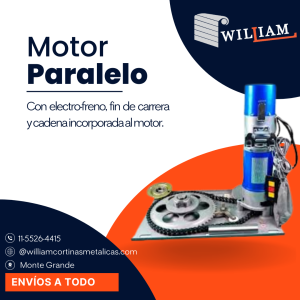 Motores paralelos para cortinas metálicas