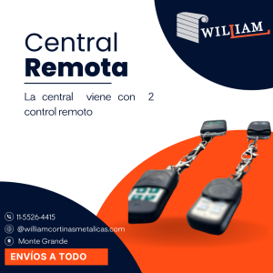 Central remota para cortinas metálicas — Control a distancia para motores tubulares y paralelos