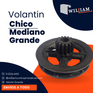 Volantín para cortinas metálicas — Fundición de alta resistencia